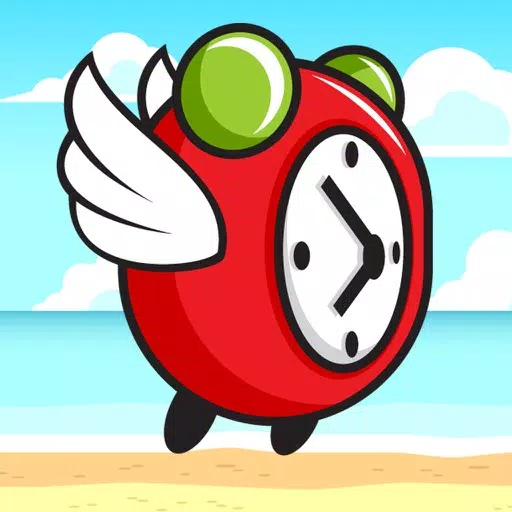 Flying Red Clock Flying Red Clock