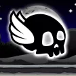 Winged Skull In The Dark