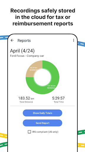 GPS Location & Mileage Tracker Screenshots