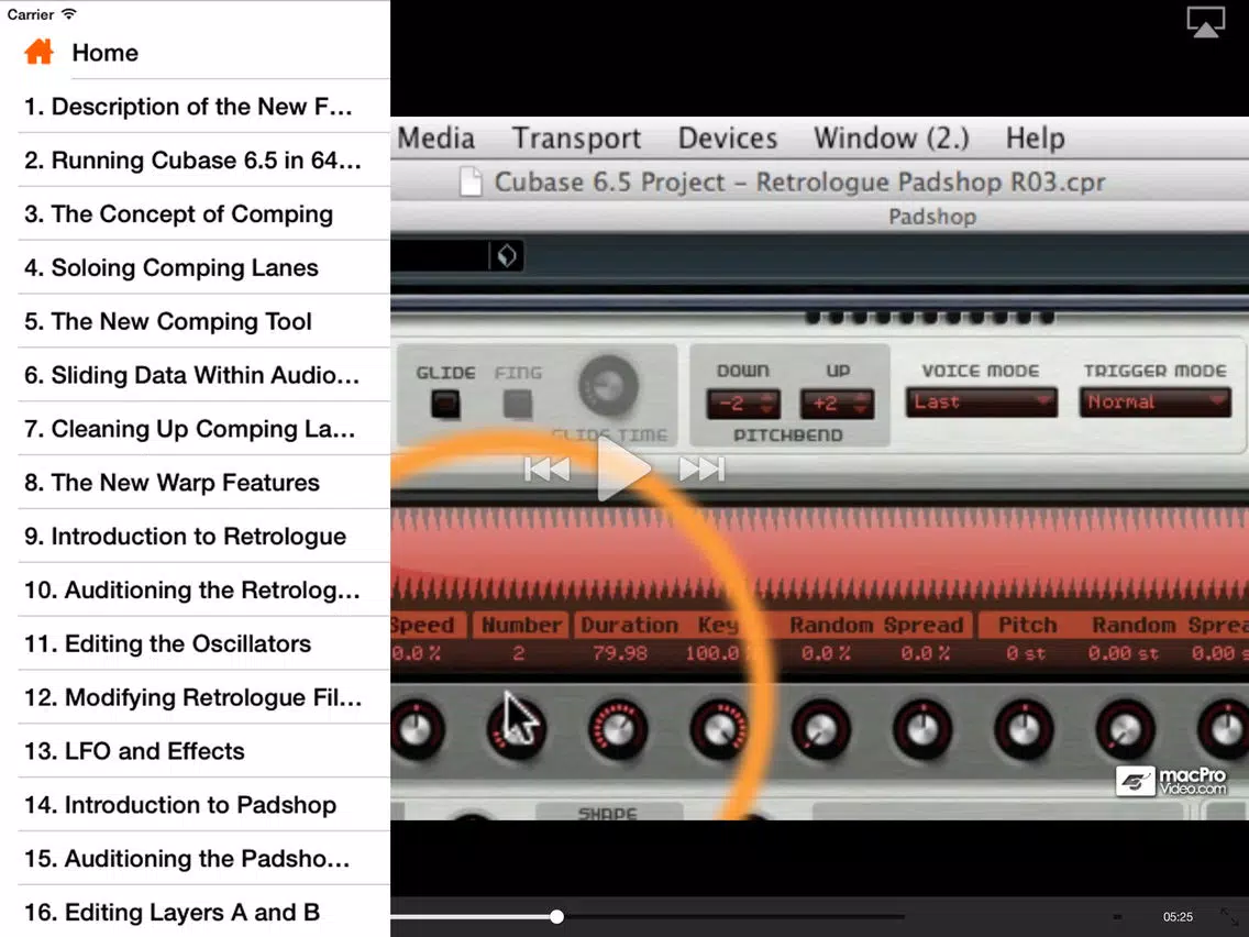 Course For Cubase 6.5 - New Features In Cubase 6.5 iPad Screenshots