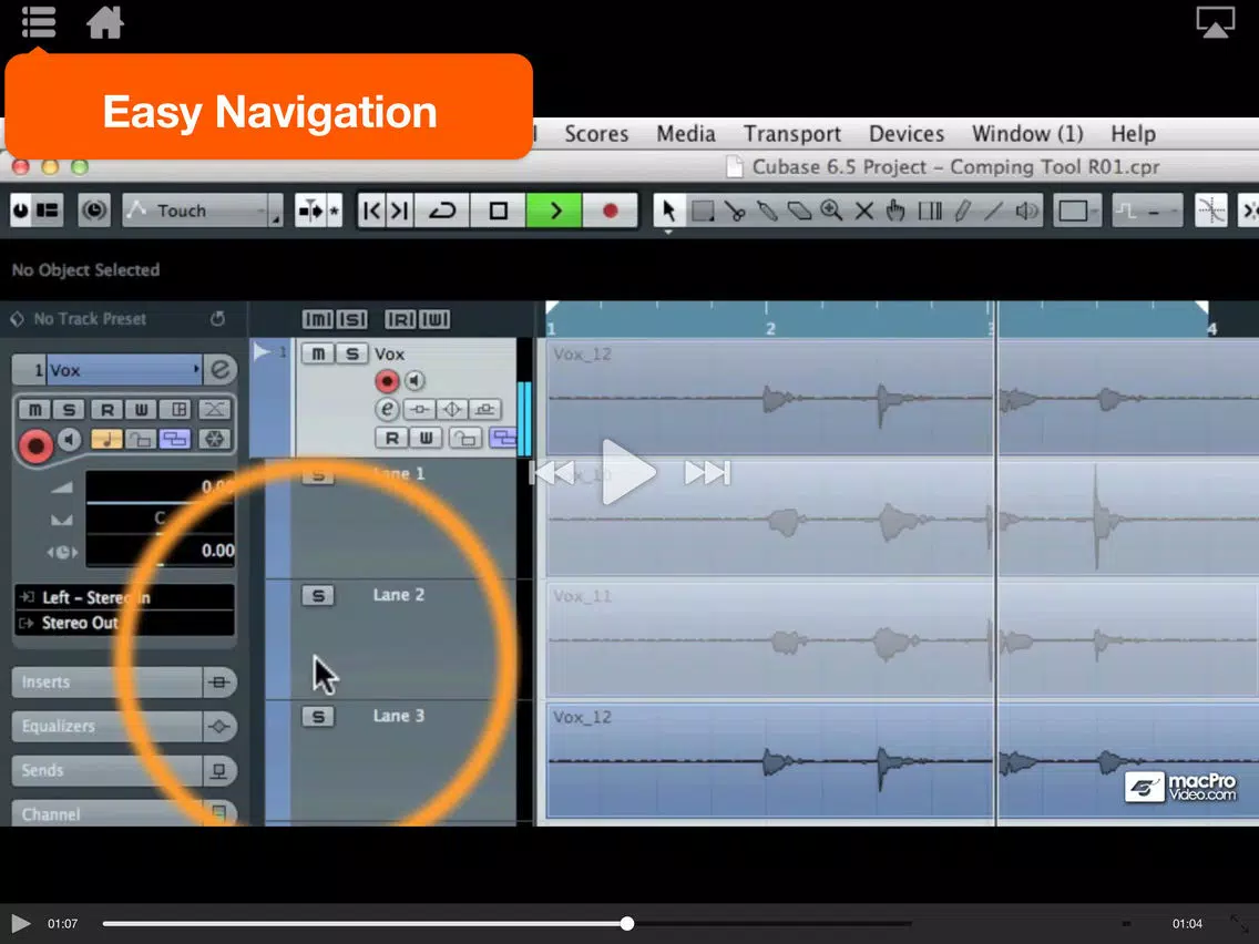 Course For Cubase 6.5 - New Features In Cubase 6.5 iPad Screenshots