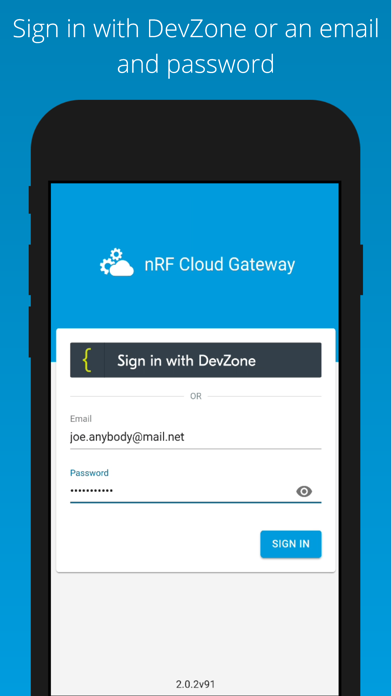 nRF Cloud Gateway Screenshots