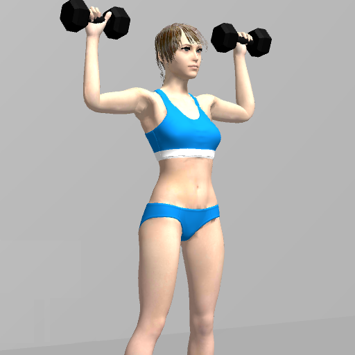 Shoulder Press, Fitness app Mu