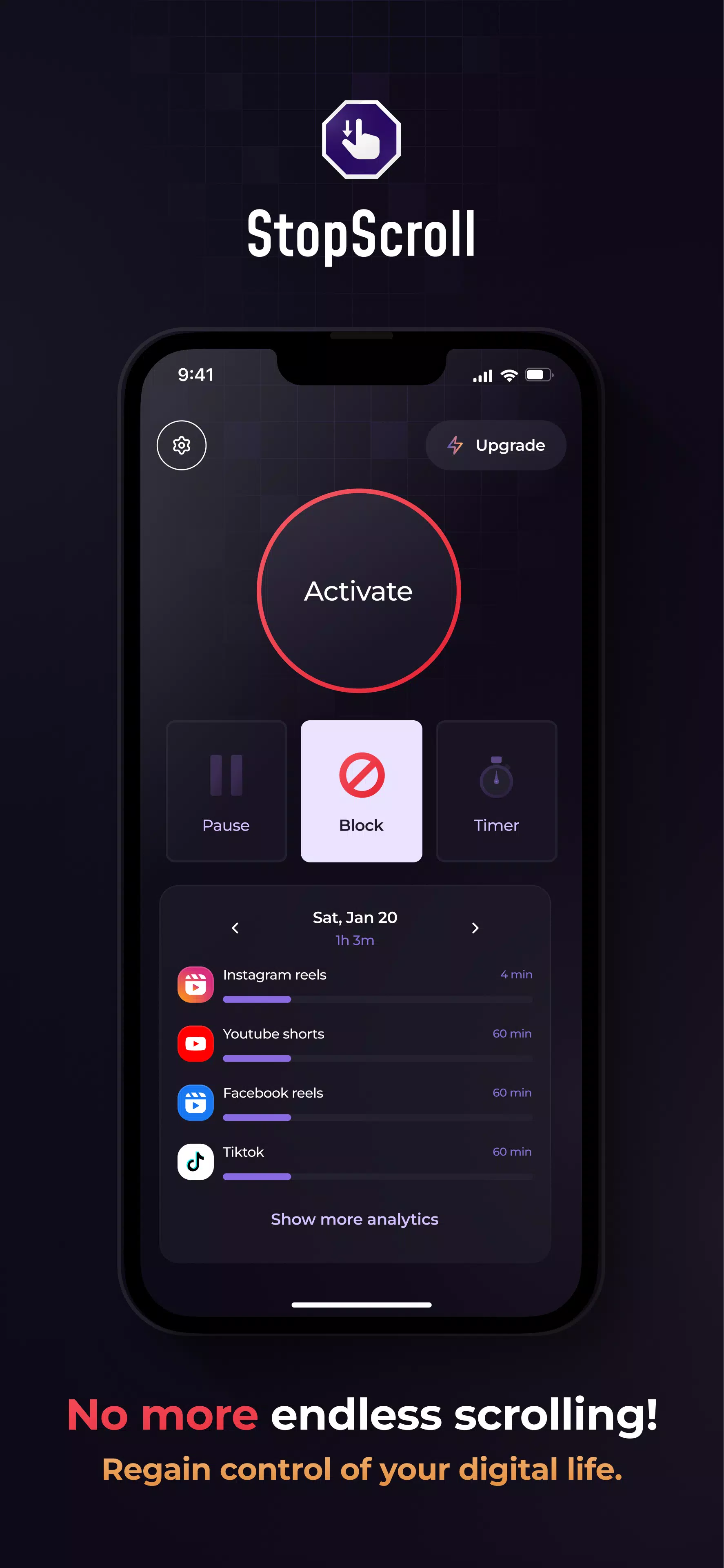 StopScroll Screenshots