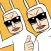 Bunny Men stickers