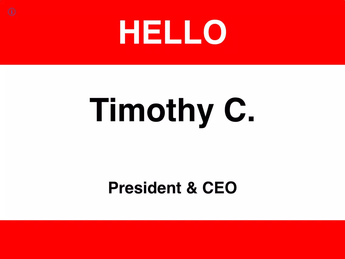 NAMETAGGER Fun, Funny NameTag w/ Name & Title! Landscape, Portrait & Watch Modes iPad Screenshots