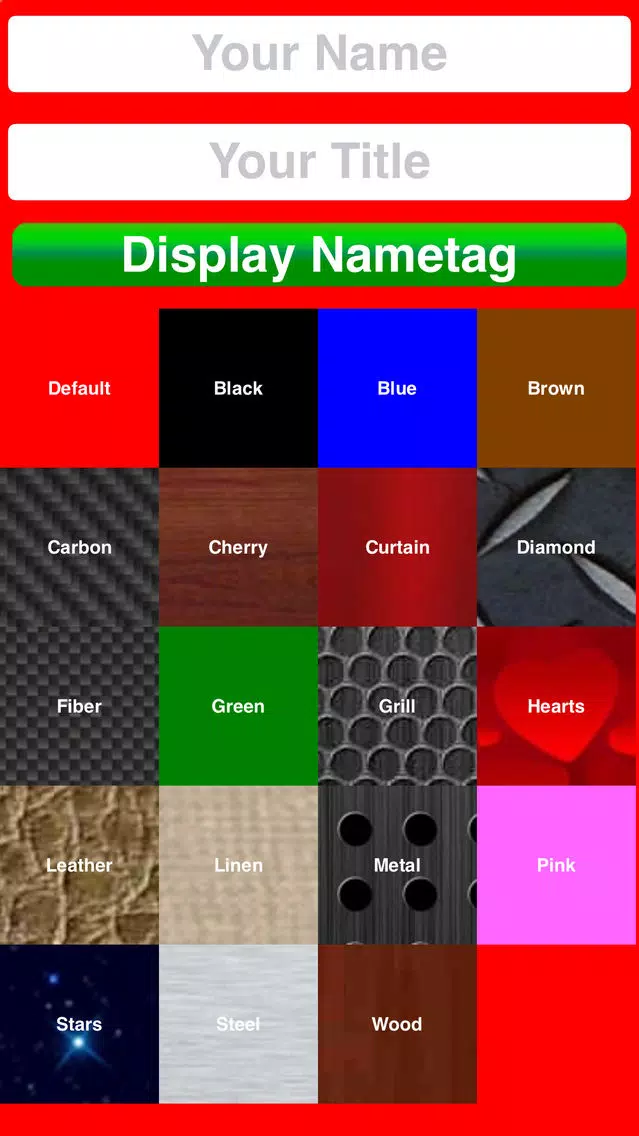 NAMETAGGER Fun, Funny NameTag w/ Name & Title! Landscape, Portrait & Watch Modes Screenshots