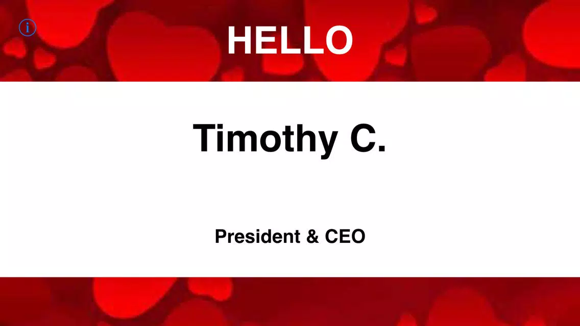 NAMETAGGER Fun, Funny NameTag w/ Name & Title! Landscape, Portrait & Watch Modes Screenshots