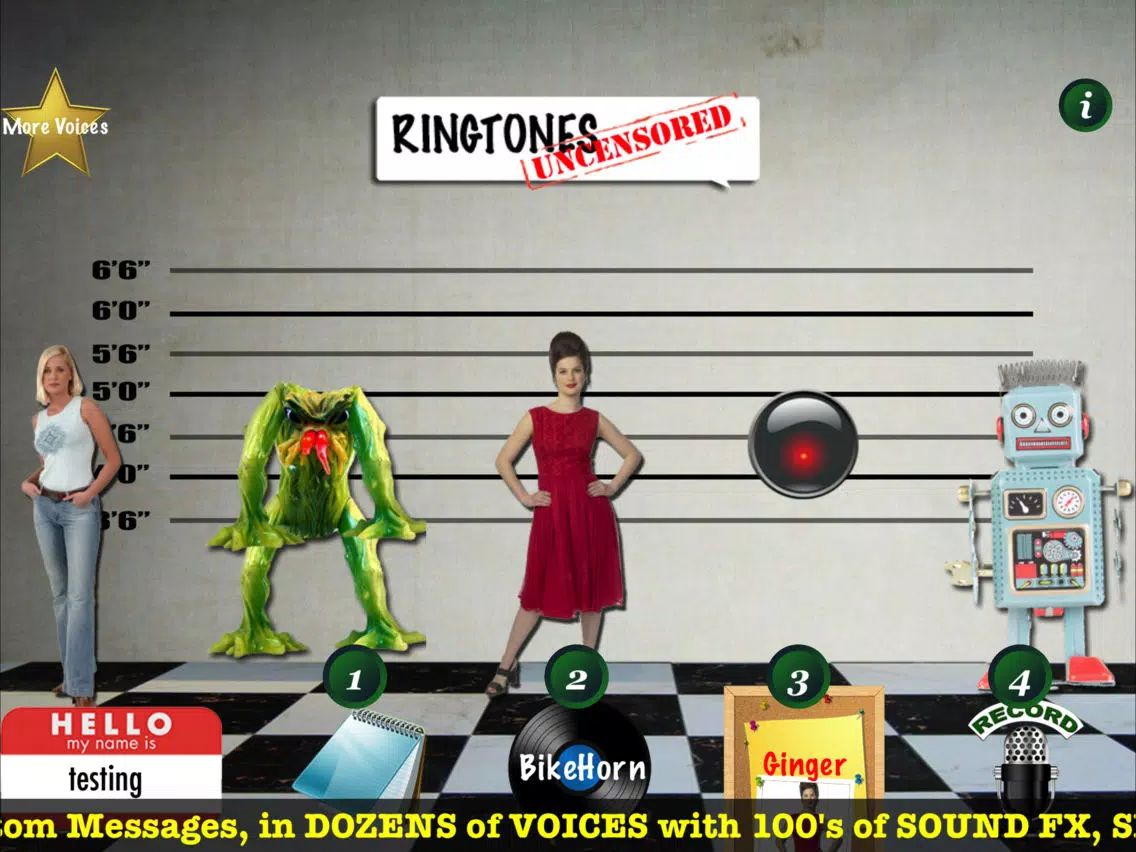 TALKING RINGTONES iPad Screenshots