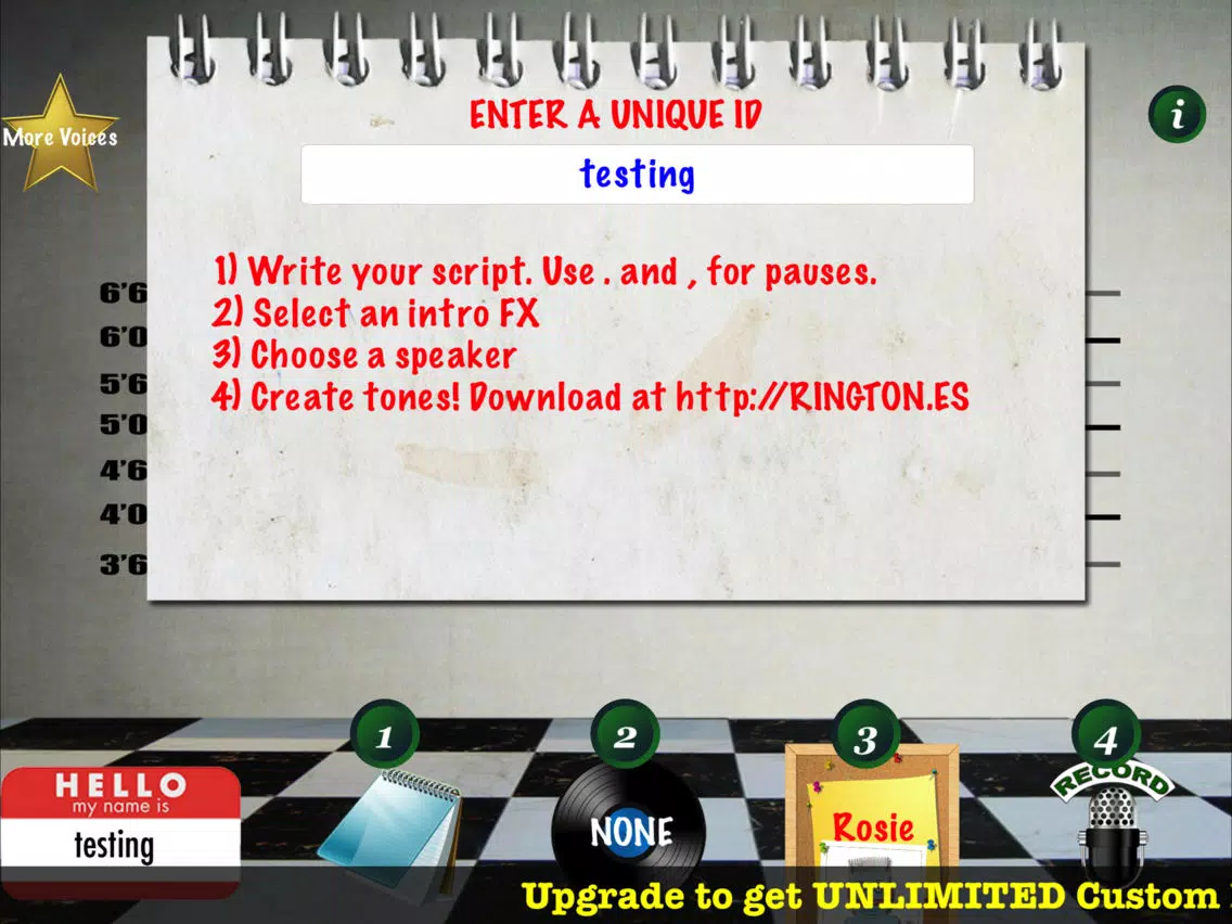 TALKING RINGTONES iPad Screenshots