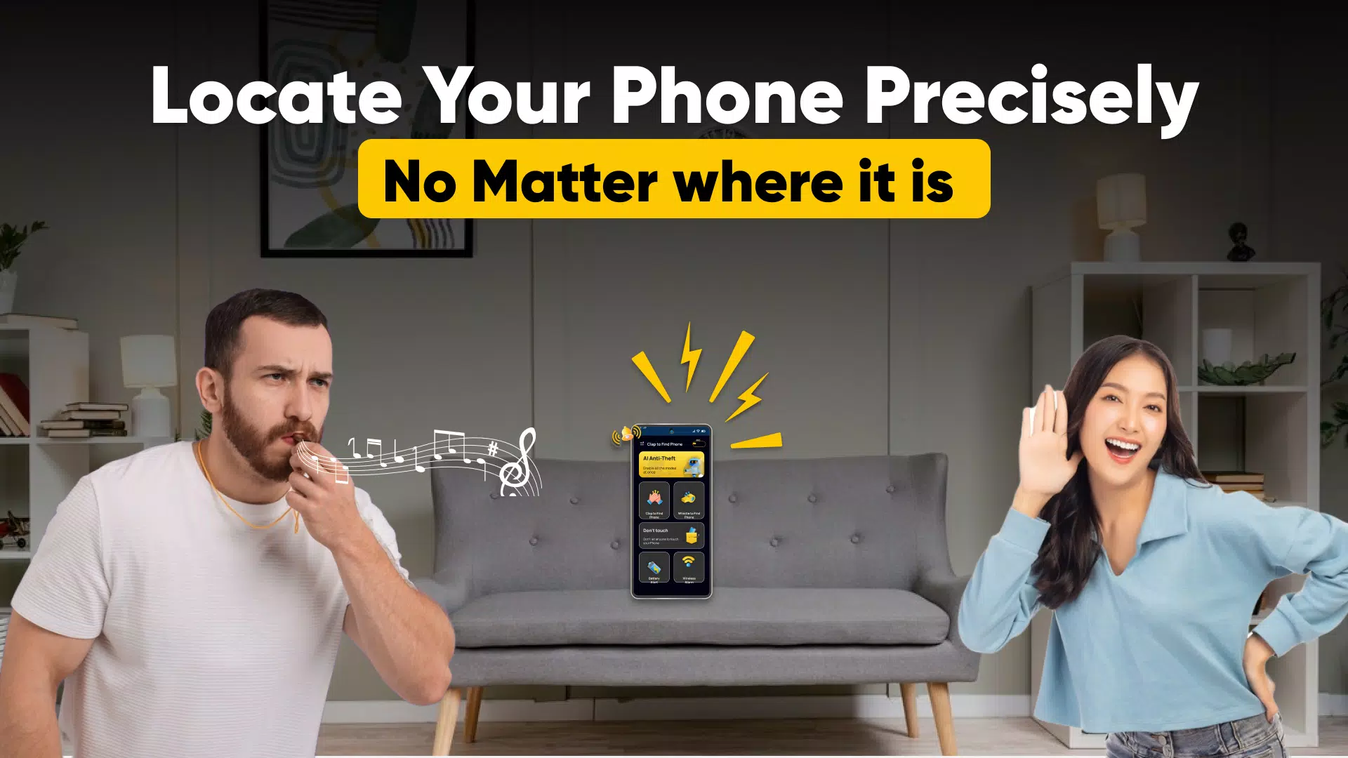 ภาพหน้าจอของ Clap To Find My Phone