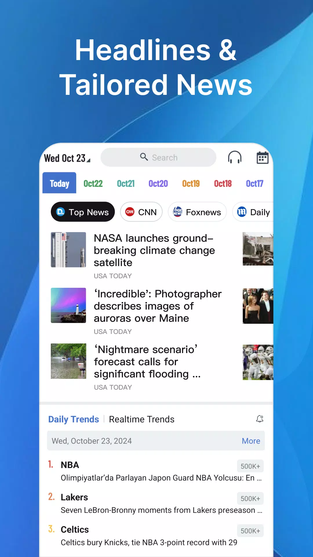 Daily News Screenshots