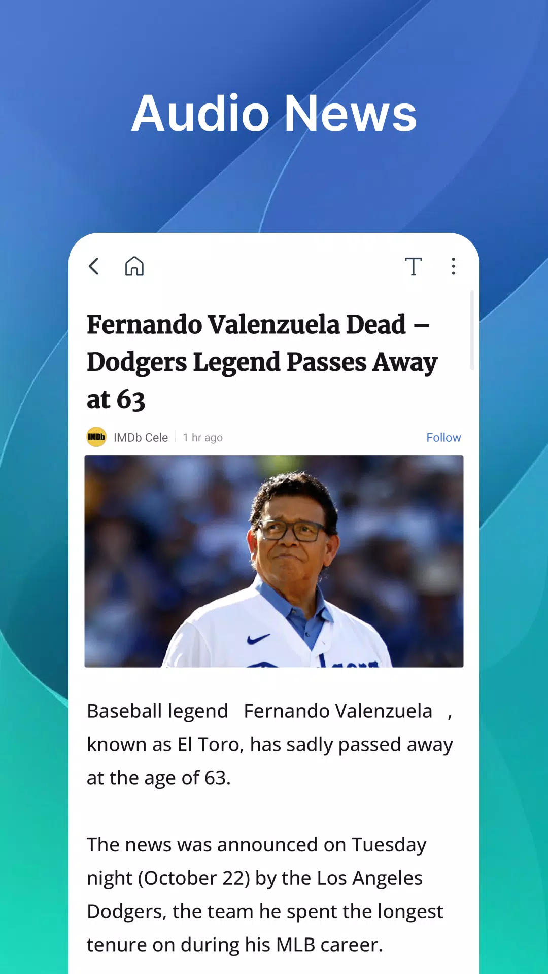 Daily News Screenshots