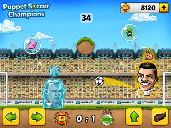 Puppet Soccer Champions - Football League of the big head Marionette stars and players iPad  Screenshots