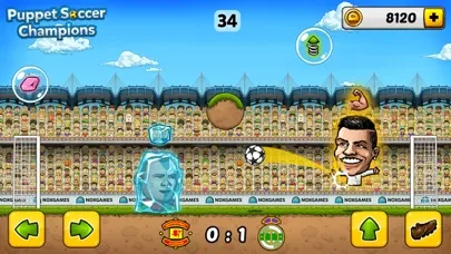 Puppet Soccer Champions - Football League of the big head Marionette stars and players Screenshots
