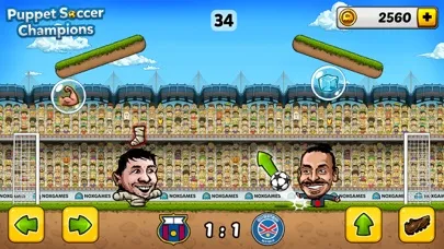 Puppet Soccer Champions - Football League of the big head Marionette stars and players Screenshots