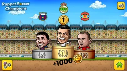 Puppet Soccer Champions - Football League of the big head Marionette stars and players Screenshots