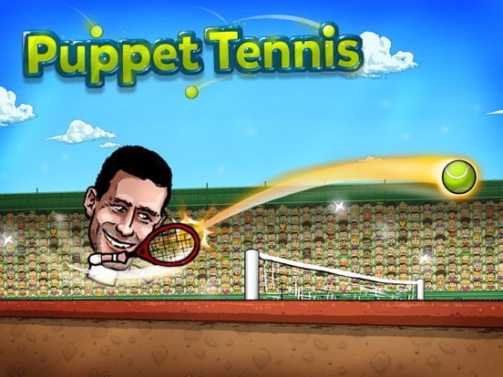 Puppet Tennis: Topspin Tournament of big head Marionette legends iPad 应用截图