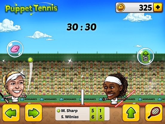 Puppet Tennis: Topspin Tournament of big head Marionette legends iPad 应用截图