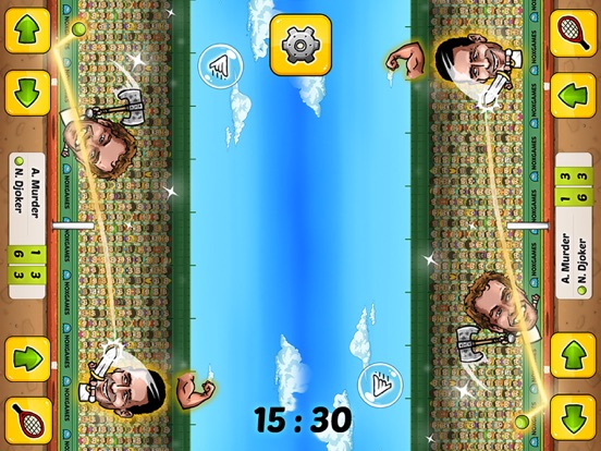 Puppet Tennis: Topspin Tournament of big head Marionette legends iPad 应用截图