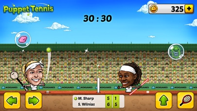 Puppet Tennis: Topspin Tournament of big head Marionette legends应用截图