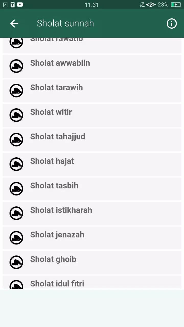 Sholat Sunnah lengkap Screenshots