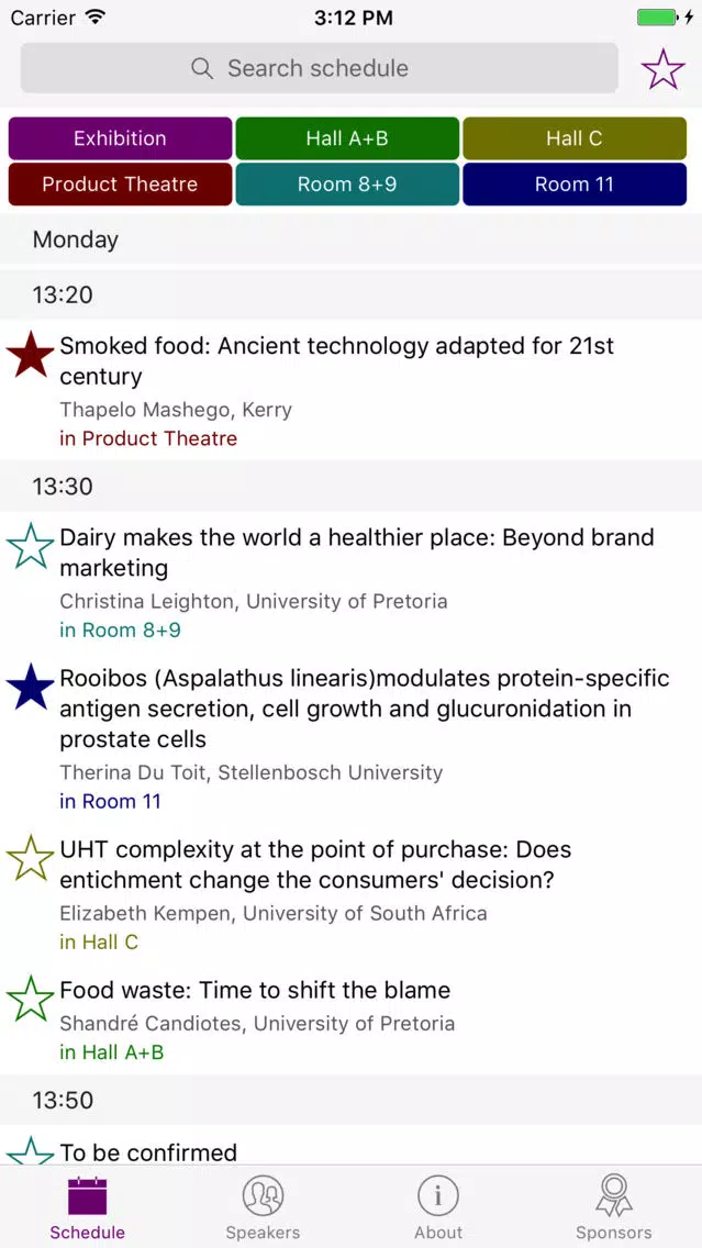 SAAFoST 2017 Congress Screenshots