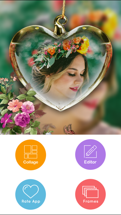 Flower Photo Frame - Camera 720 Chỉnh sửa ảnh 360 Screenshots