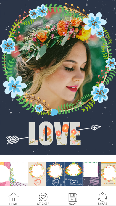 Flower Photo Frame - Camera 720 Chỉnh sửa ảnh 360 Screenshots