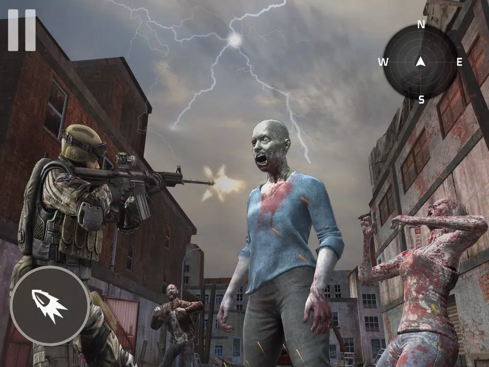 ภาพหน้าจอของ Zombie Survival Shooting Games iPad 