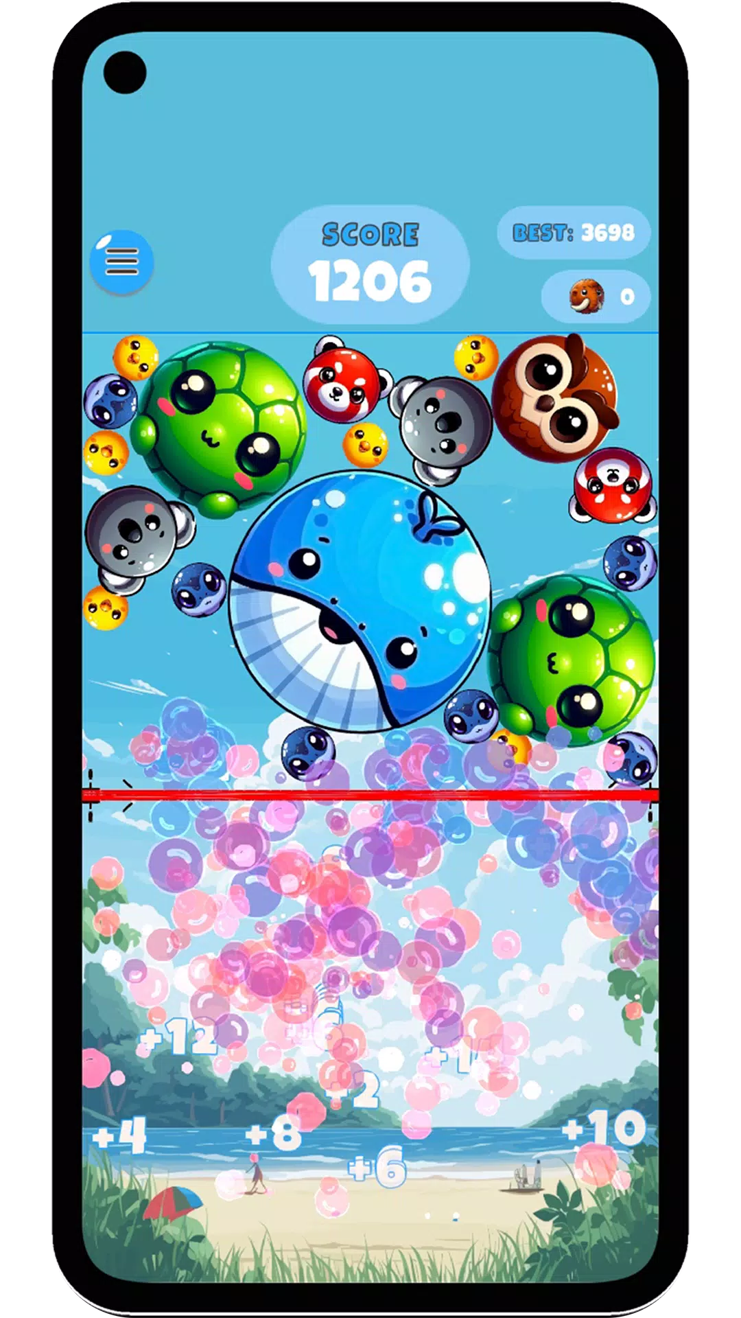 Balloon Merge: Animal Game Screenshots