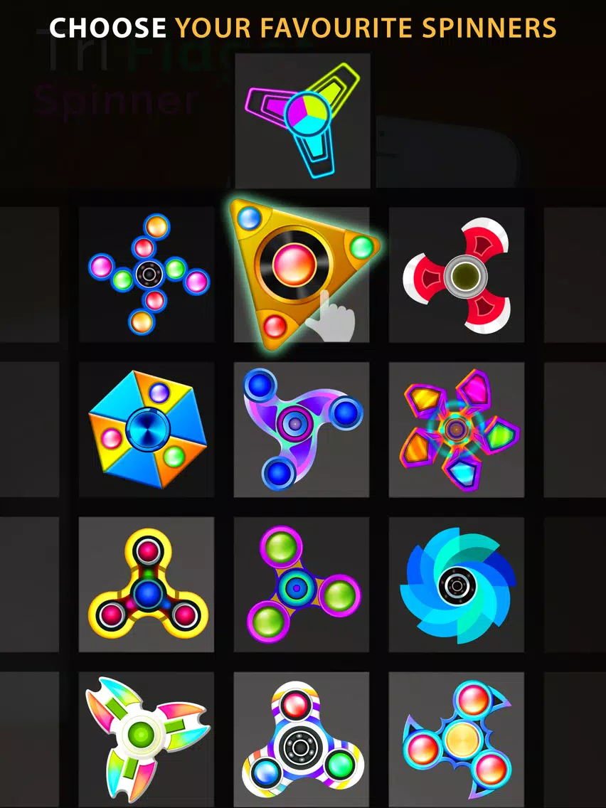 Fidget Spinner Toy - Top Hand Finger Simulator iPad Screenshots