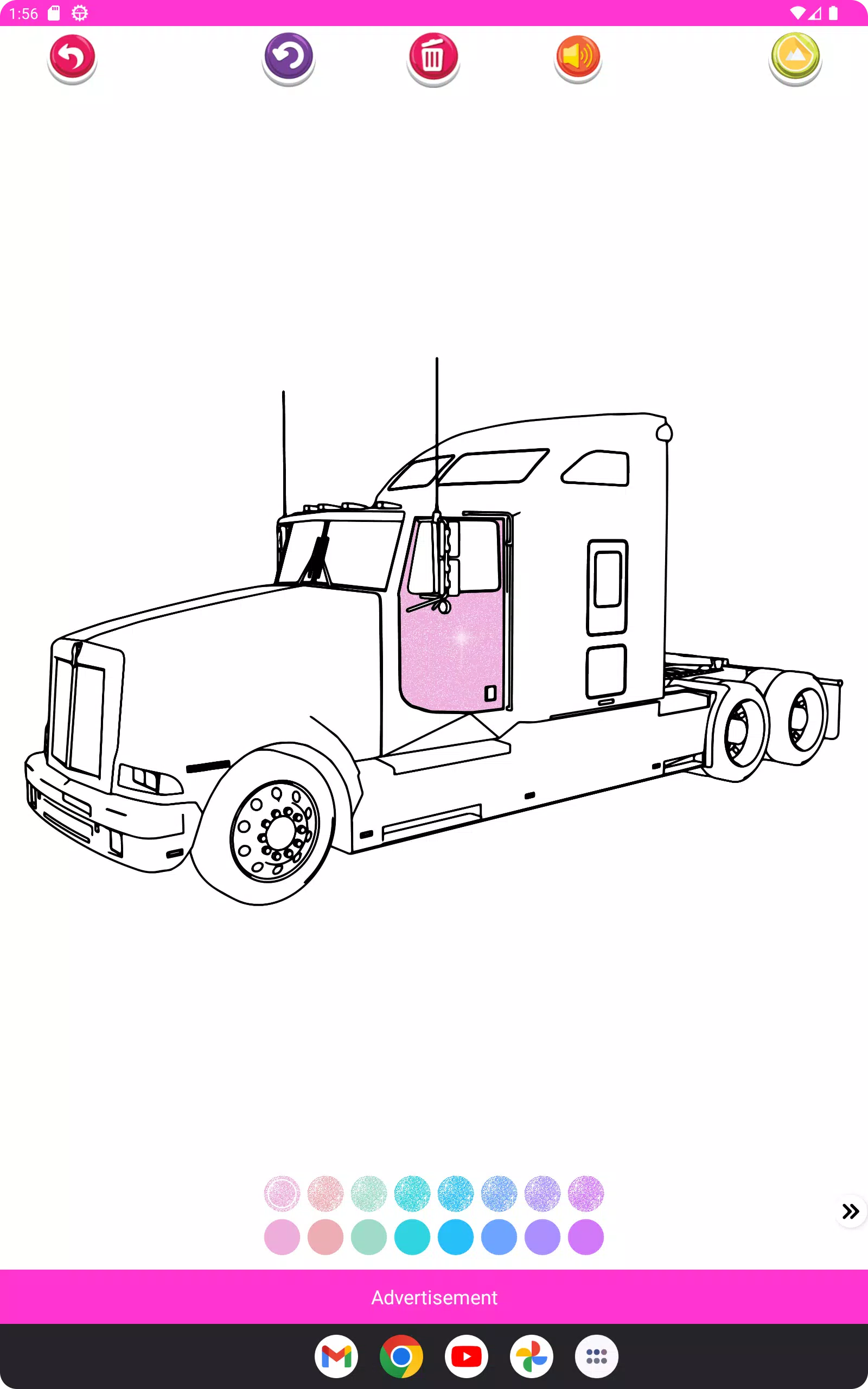 Coloring Truck Glitter Screenshots