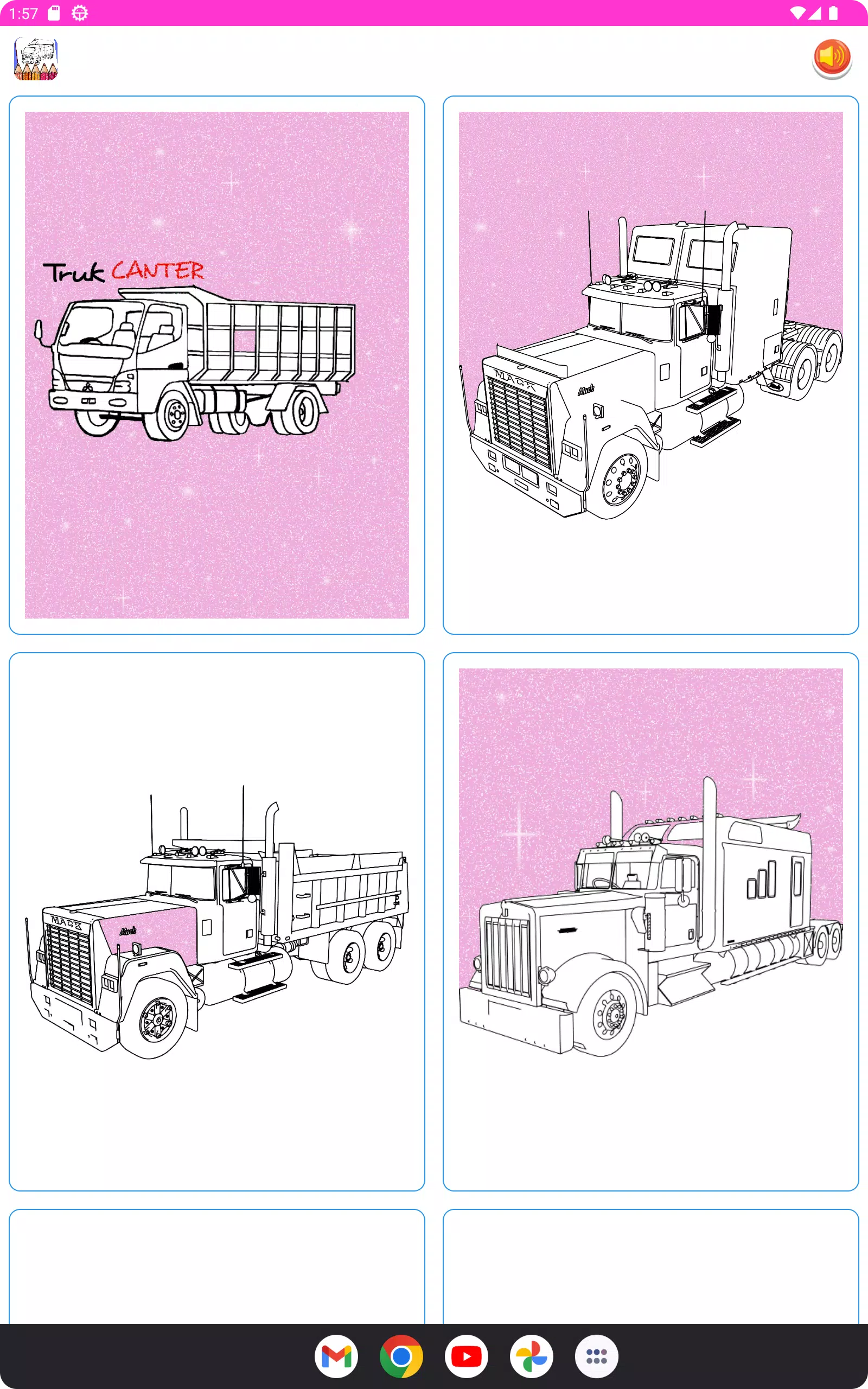 Coloring Truck Glitter Screenshots
