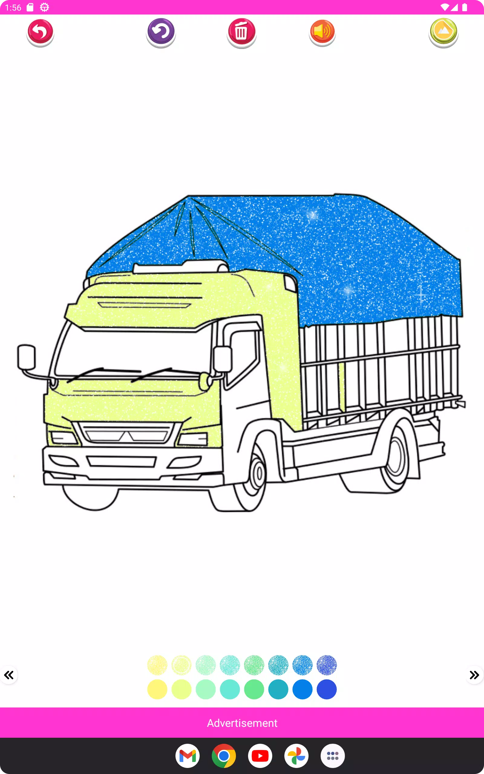 Coloring Truck Glitter Screenshots
