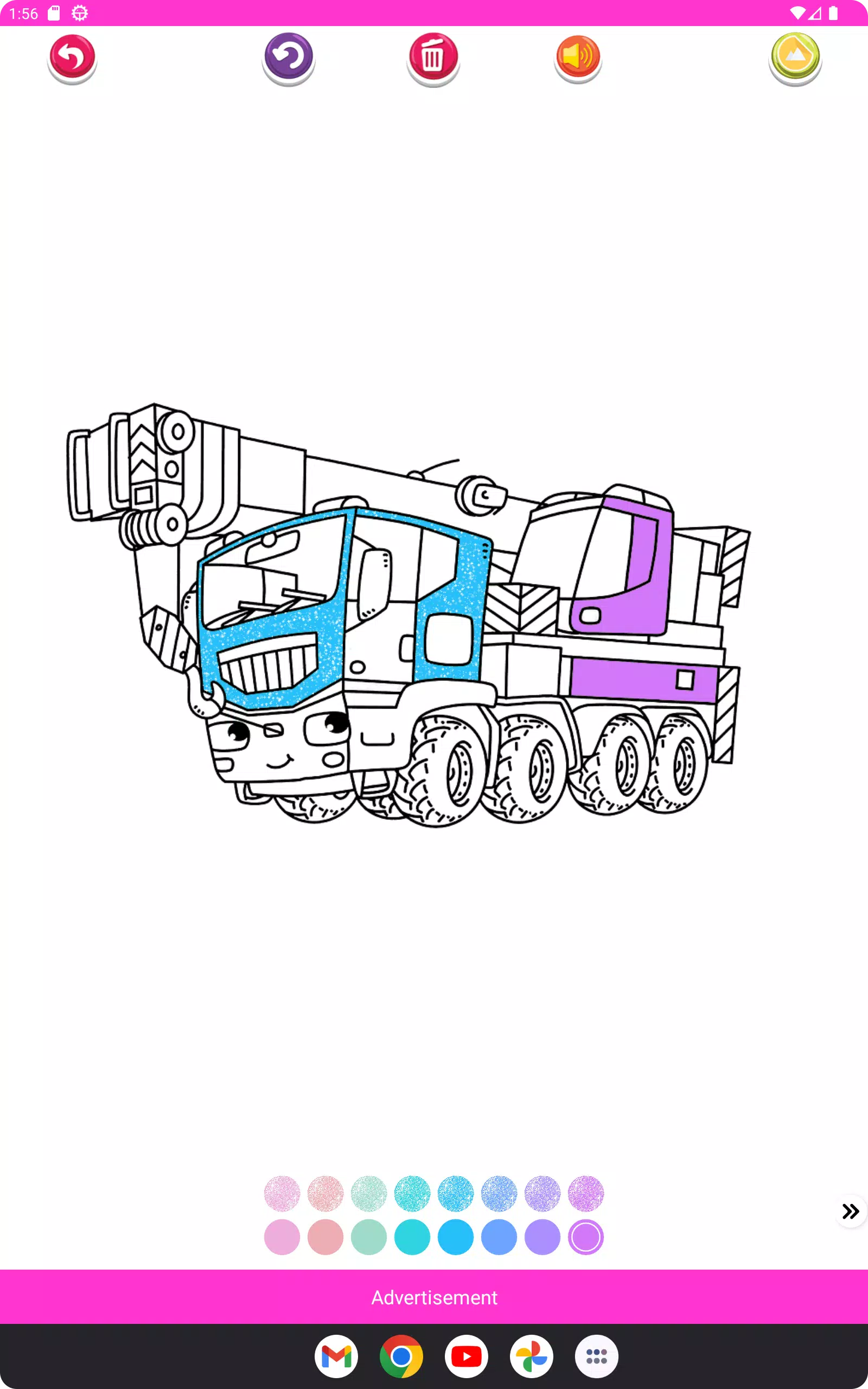 Coloring Truck Glitter Screenshots