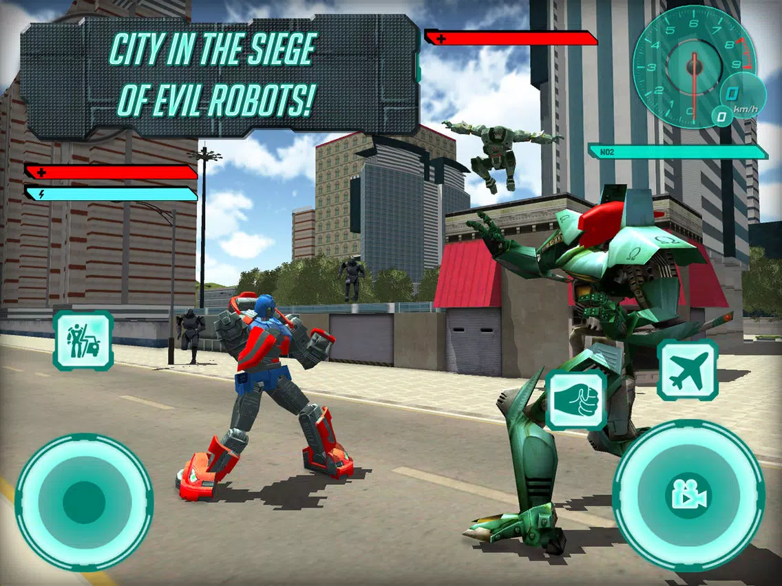 Tangkapan skrin Grand Futuristic Robot Battle 3D iPad 