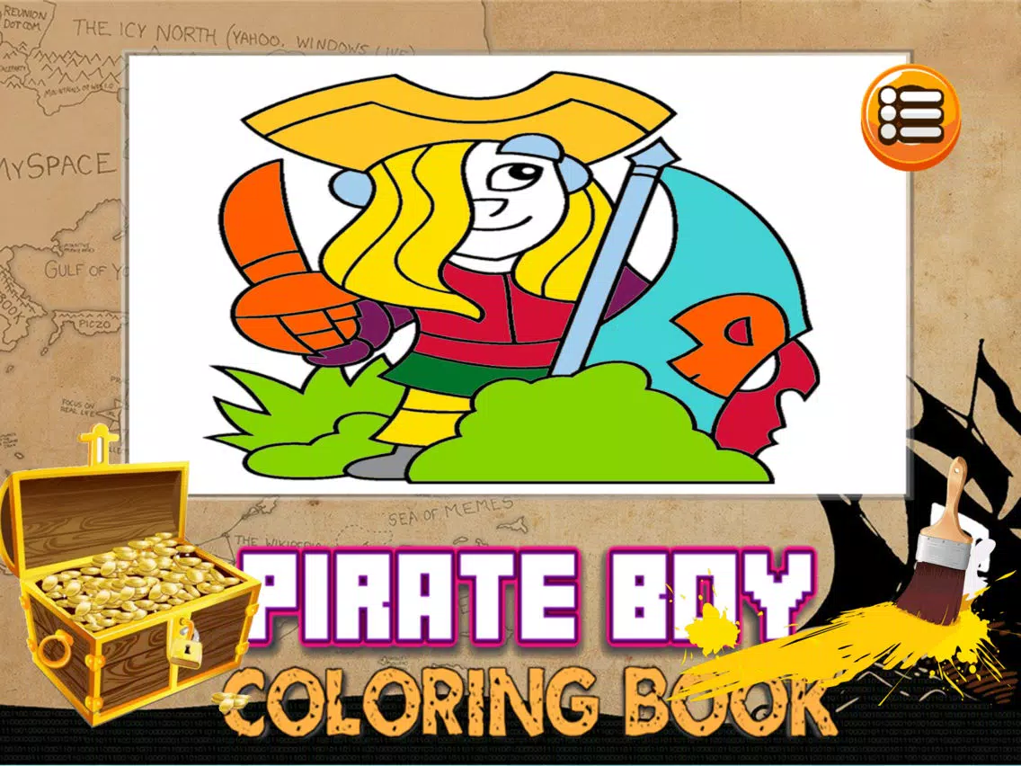 Pirate Boy Coloring Book - All In 1 Adventures & treasure coloring pages Draw, Paint And Color Games HD For Kid iPad  Screenshots