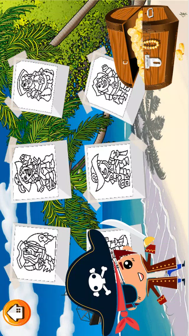 Pirate Boy Coloring Book - All In 1 Adventures & treasure coloring pages Draw, Paint And Color Games HD For Kid Screenshots