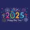 Happy New Year 2025 Sticker