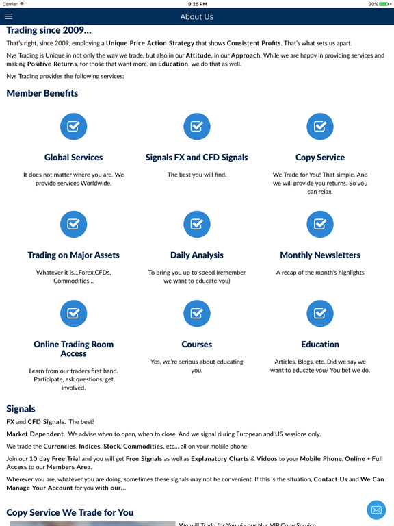 Nys Trading Lite iPad Screenshots