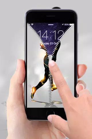 Football Zipper Lock Screen Screenshots