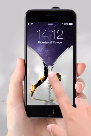 Football Zipper Lock Screen Screenshots