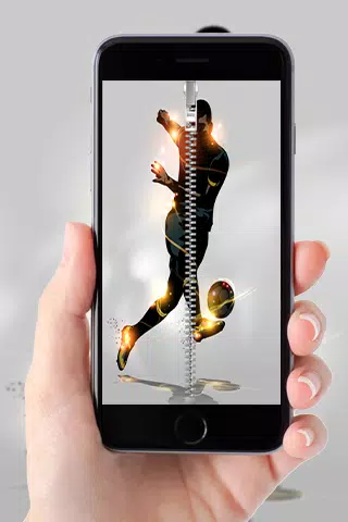 Football Zipper Lock Screen Screenshots
