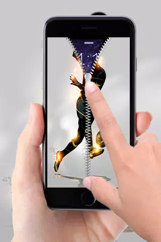 Football Zipper Lock Screen Screenshots