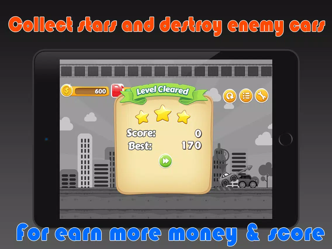 Crazy Parking Games - Furious Car Speed Steering Wheel Buggy iPad 应用截图