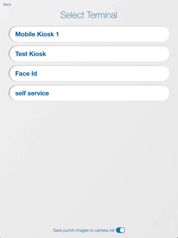 Paychex Oasis® Time Kiosk iPad Screenshots