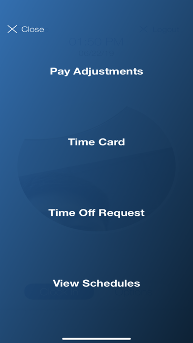 Paychex Oasis® Time Kiosk Screenshots
