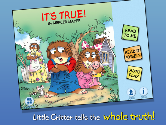 It’s True - Little Critter iPad Screenshots