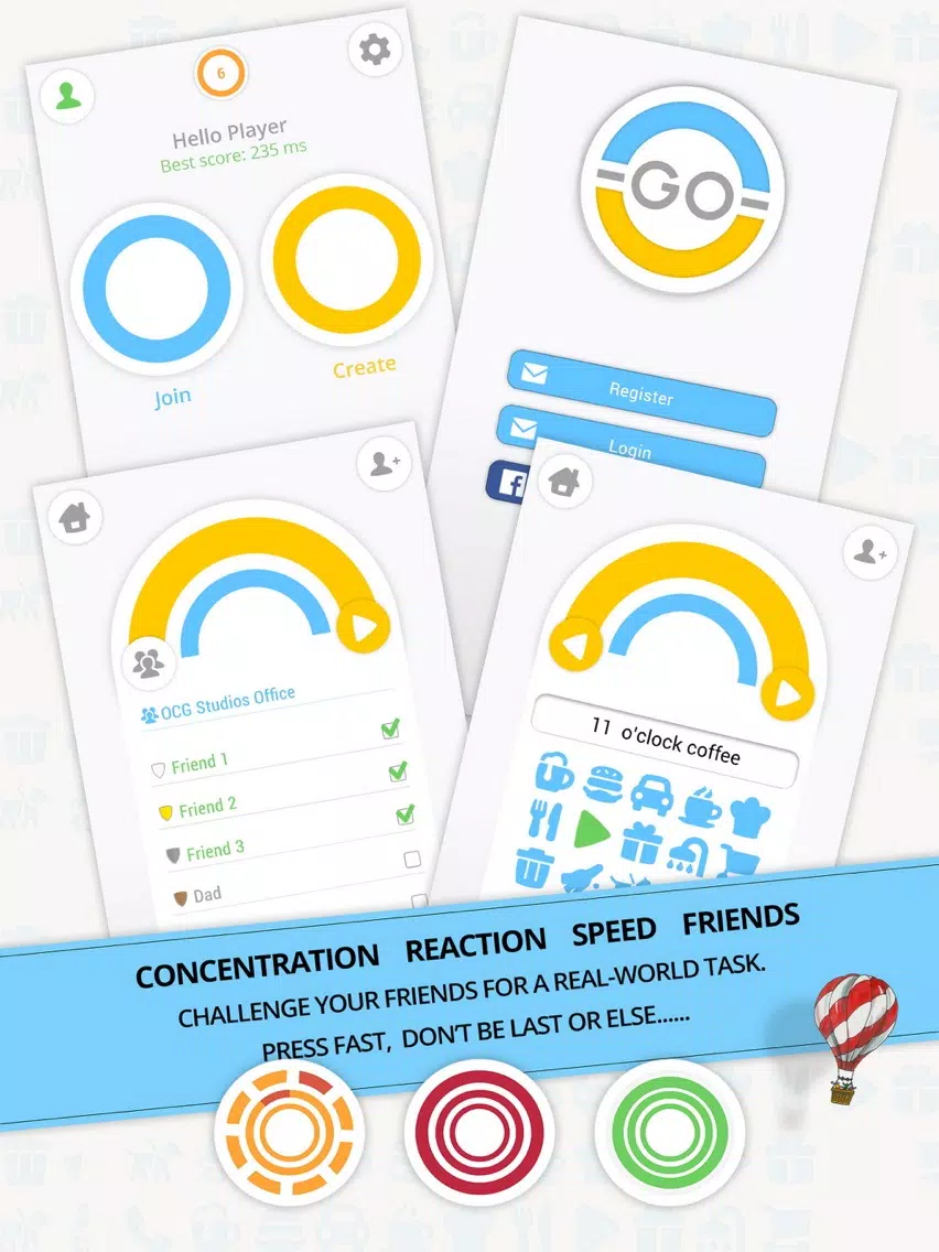 Ảnh chụp màn hình của - GO - Concentration Reaction Speed Friends - iPad 